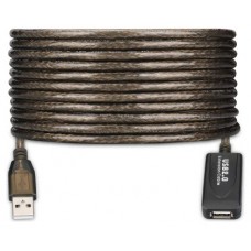 Ewent EW1021 cable USB 10 m USB 2.0 USB A Negro (Espera 4 dias)