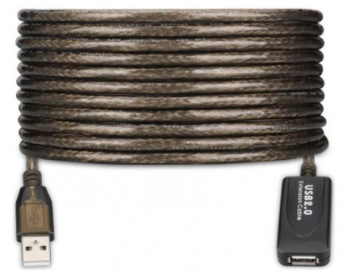 Ewent EW1021 cable USB 10 m USB 2.0 USB A Negro (Espera 4 dias)