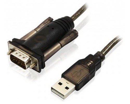 CABLE USB EWENT USB2.0 A/M - SERIE DB9 RS232 NEGRO (Espera 4 dias)