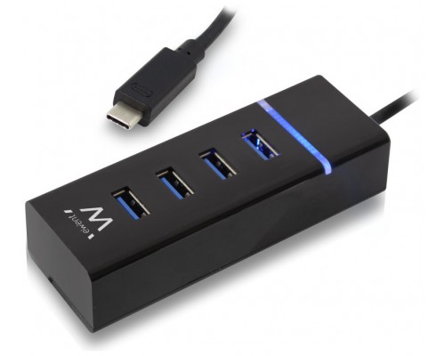 Ewent E1137 HUB USB TIPO C 4 PUEROS USB 3.1