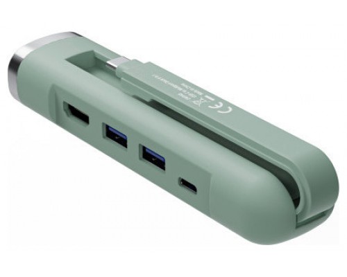 DOCKING EWENT MULTIPUERTO USB-C HDMI 4K 100W (Espera 4 dias)