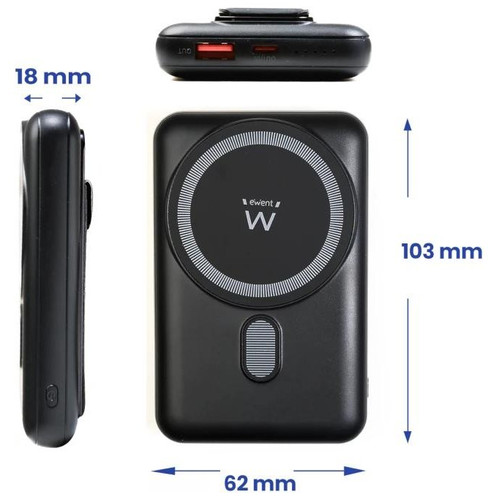 EWENT POWERBANK 10000mAh MagSafe PD 22,5W-SX5 EWENT POWERBANK 10000mAh MagSafe PD 22,5W