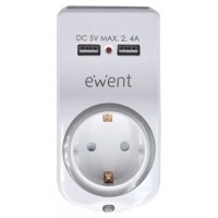 Ewent EW1225 cargador de dispositivo móvil Blanco Interior (Espera 4 dias)