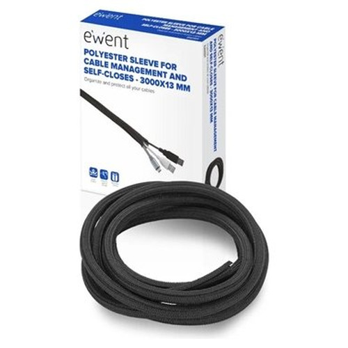 Ewent EW1559 organizador de cables Universal Pasacables Negro 1 pieza(s) (Espera 4 dias)-SX3 Ewent EW1559 organizador de cables Universal Pasacables Negro 1 pieza(s) (Espera 4 dias)