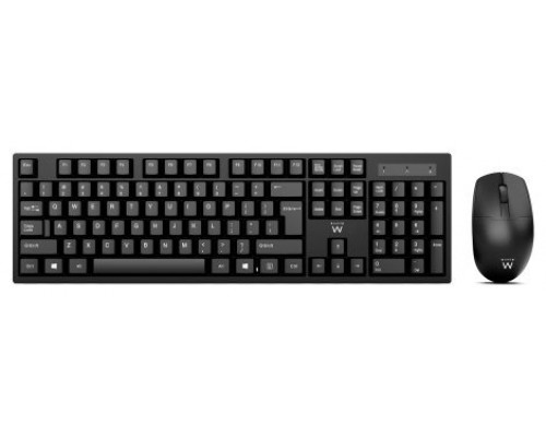 COMBO TECLADO/RATON EWENT INALAMBRICO NEGRO (Espera 4 dias)