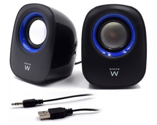 Ewent EW3501 altavoz De 2 vías Negro Alámbrico 5 W (Espera 4 dias)