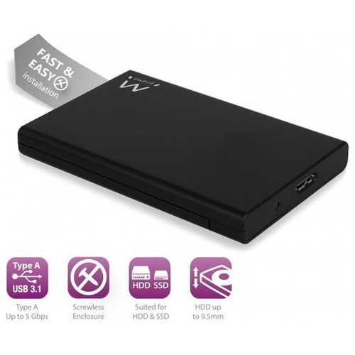 CARCASA HDD EWENT EW7044 2.5" NEGRA-SX3 CARCASA HDD EWENT EW7044 2.5" NEGRA