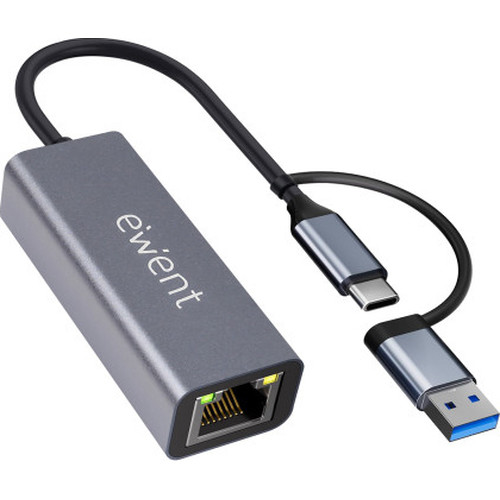 ADAPTADOR ETHERNET EWENT EW9819 RJ45 USB-C USB-A GIGABIT 1000MBPS-SX6 ADAPTADOR ETHERNET EWENT EW9819 RJ45 USB-C USB-A GIGABIT 1000MBPS