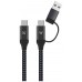 Ewent EW9918 cable USB 1 m USB 3.2 Gen 1 (3.1 Gen 1) USB C Negro (Espera 4 dias)
