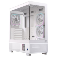 CAJA ATX SEMITORRE EINAREX S501D RGB BLANCA