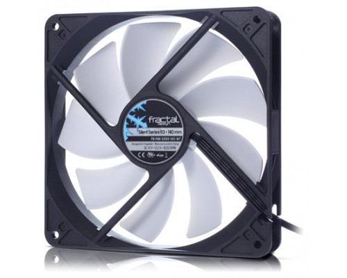 Fractal Design Silent Series R3 140mm Carcasa del ordenador Ventilador 14 cm Negro, Blanco (Espera 4 dias)