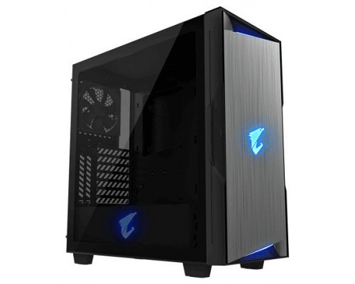 CAJA GAMING GIGABYTE AC300G ATX 2XUSB3.0 1XUSBC RGB S/F NEGRO