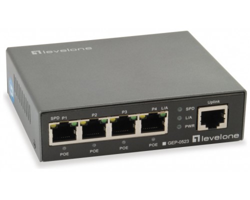 SWITCH LEVEL ONE GEP-0523 NO GESTION 5P 10/100/1000 4P