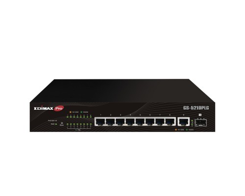 Edimax GS-5210PLG Switch 10xGbE LR PoE+ (1xSFP)