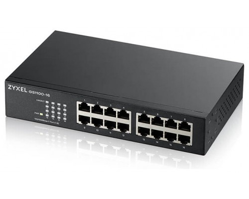 Zyxel GS1100-16 No administrado Gigabit Ethernet (10/100/1000) (Espera 4 dias)