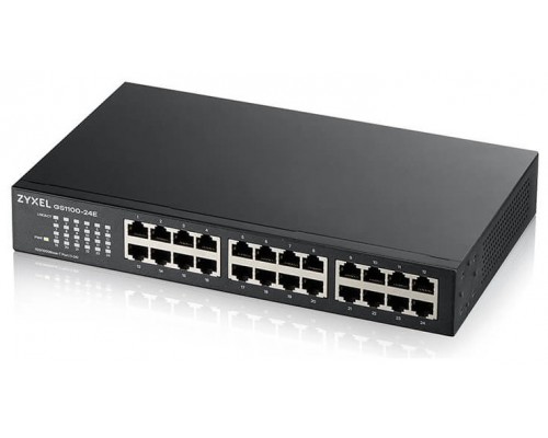 Zyxel GS1100-24E No administrado Gigabit Ethernet (10/100/1000) Negro (Espera 4 dias)