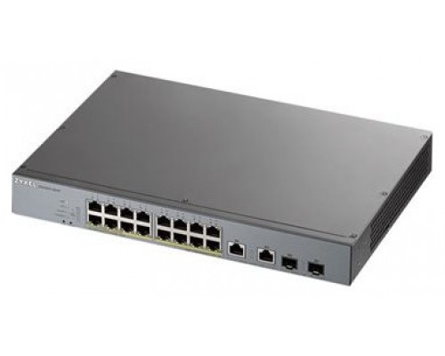 Zyxel GS1350-18HP-EU0101F switch Gestionado L2 Gigabit Ethernet (10/100/1000) Energía sobre Ethernet (PoE) Gris (Espera 4 dias)