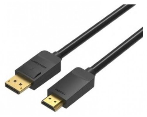 CONVERSOR DISPLAYPORT/M A HDMI/M 1.5 M NEGRO VENTION (Espera 4 dias)