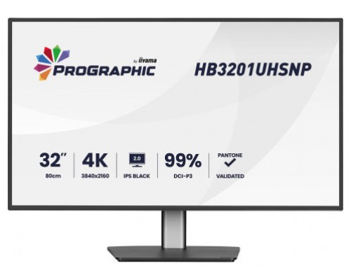 MONITOR IIYAMA, 31.5 PULGADAS, 80 CM, IPS PANEL TECHNOLOGY LED, 3840X2160, 60HZ (Espera 4 dias)