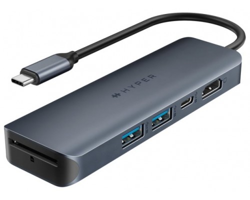 HYPER DRIVE ECOSMART GEN.2 UNIVERSAL USB-C&reg; 6-IN-1 HUB W 100 W PD POWER