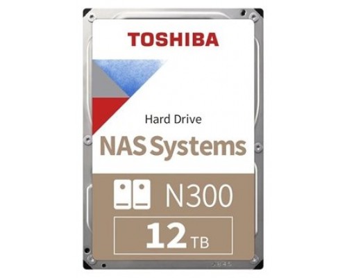 Toshiba N300 NAS HDD 12TB 3.5" SATA 6Gb-s 7200rpm-SX71 Toshiba N300 NAS HDD 12TB 3.5" SATA 6Gb-s 7200rpm
