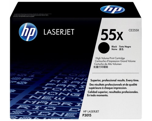 TONER HP CE255X Nº55X NEGRO 12.500PAG ALTA (Espera 4 dias)