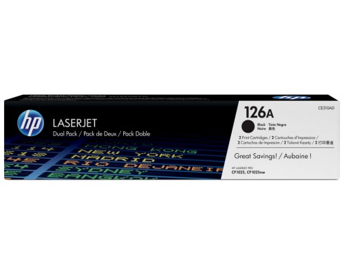 TONER HP CE310AD Nº126A PACK 2 TONER (Espera 4 dias)