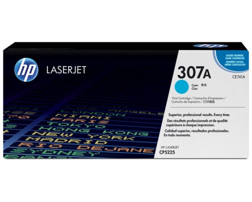 TONER HP CE741A Nº307A CIAN 7.300PAG (Espera 4 dias)