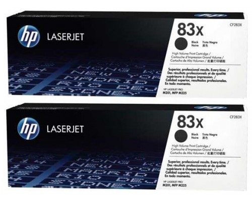 TONER HP CF283XD Nº 83X PACK 2 UD (Espera 4 dias)