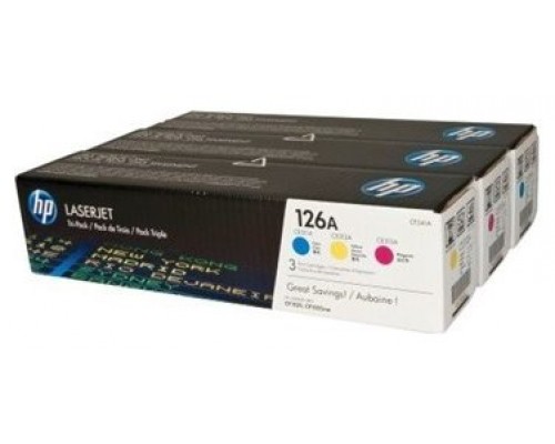 TONER HP CF341A Nº 126A PACK TRICOLOR C/M/Y (Espera 4 dias)