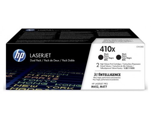 TONER HP CF410XD PACK 2 TONER ALTA CAP (Espera 4 dias)