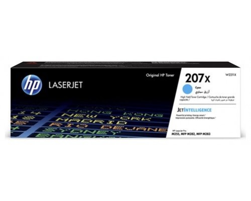 TONER HP W2211X N 207X CYAN (Espera 4 dias)