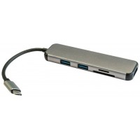 HUB 3GO USB 3.0 USB-C 2P USB-A + CR + HDMI (Espera 2 dias)
