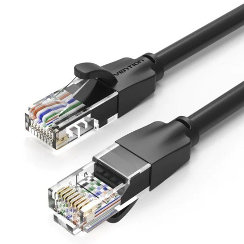 CABLE DE RED LATIGUILLO RJ45 UTP CAT6 AWG26 3 M NEGRO VENTION (Espera 4 dias)
