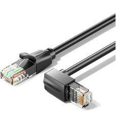 CABLE DE RED LATIGUILLO RJ45 CAT.6 UTP ACODADO 90º AWG26 5 M NEGRO VENTION (Espera 4 dias)-SX4 CABLE DE RED LATIGUILLO RJ45 CAT.6 UTP ACODADO 90º AWG26 5 M NEGRO VENTION (Espera 4 dias)
