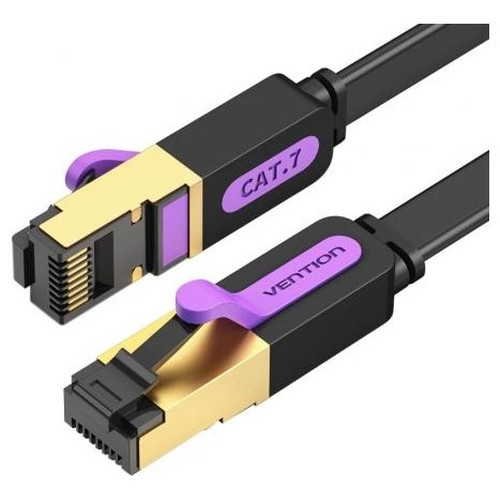 CABLE DE RED LATIGUILLO RJ45 CAT.7 STP AWG30 0.5 M NEGRO VENTION (Espera 4 dias)-SX3 CABLE DE RED LATIGUILLO RJ45 CAT.7 STP AWG30 0.5 M NEGRO VENTION (Espera 4 dias)