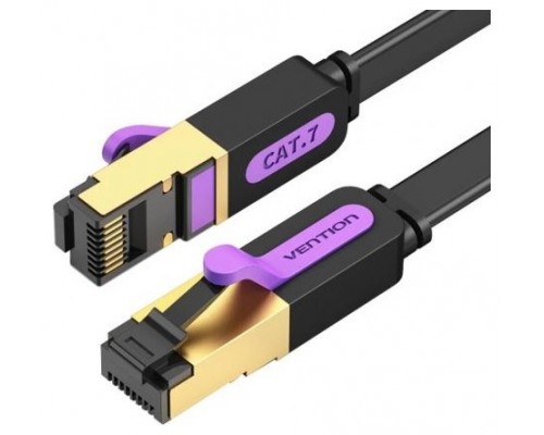 CABLE DE RED LATIGUILLO RJ45 CAT.7 STP AWG30 10 M NEGRO VENTION (Espera 4 dias)