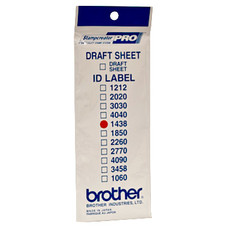 BROTHER Etiquetas identificadoras 14X38 - bolsa de 12 hojas-SX1 BROTHER Etiquetas identificadoras 14X38 - bolsa de 12 hojas