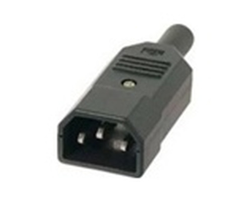 2LAN Conector IEC320 C14 Macho Recto