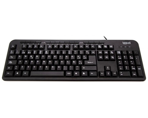 iggual Teclado multimedia CK-BASIC-120T negro
