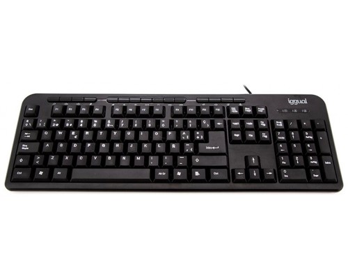 iggual Teclado multimedia CK-BASIC-120T negro