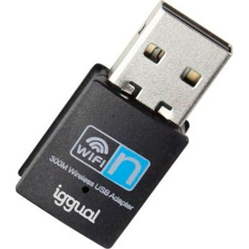 iggual Adaptador USB Wifi 300 Mbps mono 2.4GHz-SX1 iggual Adaptador USB Wifi 300 Mbps mono 2.4GHz