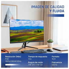 iggual Monitor 24" IPS 1ms FHD 120Hz VGA HDMI MM-SX21 iggual Monitor 24" IPS 1ms FHD 120Hz VGA HDMI MM