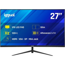 iggual Monitor 27" 1ms FHD 120Hz VGA HDMI DP MM-SX27 iggual Monitor 27" 1ms FHD 120Hz VGA HDMI DP MM