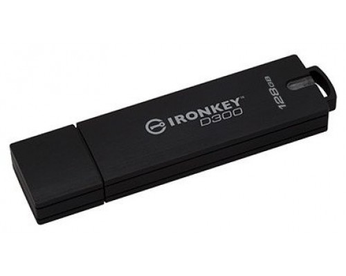 Kingston Technology IronKey D300S unidad flash USB 128 GB USB tipo A 3.2 Gen 1 (3.1 Gen 1) Negro (Espera 4 dias)