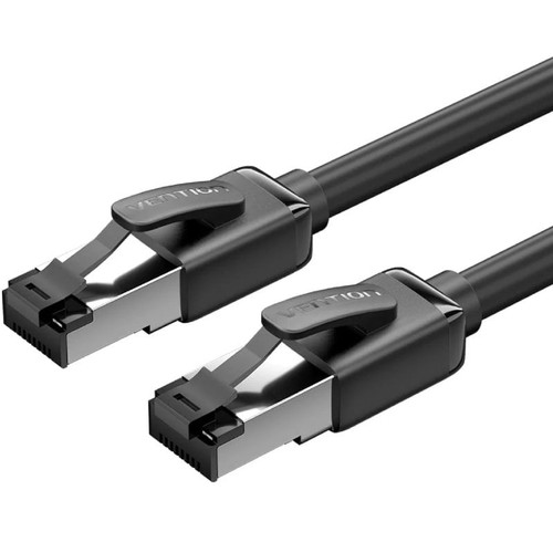 CABLE DE RED LATIGUILLO RJ45 CAT.8 SFTP 20 M NEGRO VENTION (Espera 4 dias)-SX18 CABLE DE RED LATIGUILLO RJ45 CAT.8 SFTP 20 M NEGRO VENTION (Espera 4 dias)
