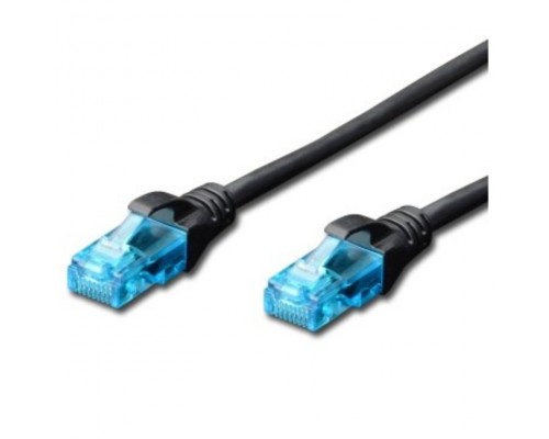 CABLE DE RED CAT 5E UTP DE 5,0 METROS EN COLOR NEGRO.