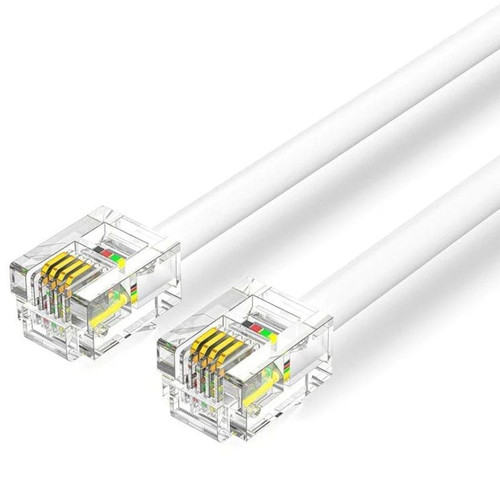 CABLE DE TELEFONO 6P4C BLANCO 5 M VENTION (Espera 4 dias)-SX2 CABLE DE TELEFONO 6P4C BLANCO 5 M VENTION (Espera 4 dias)
