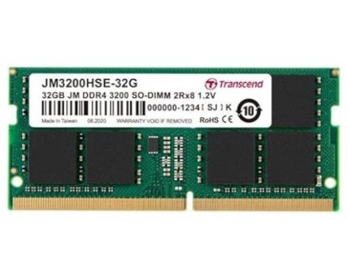 SODIMM DDR4 32GB 3200Mhz TRANSCEND M1.2V CL22 2Rx8