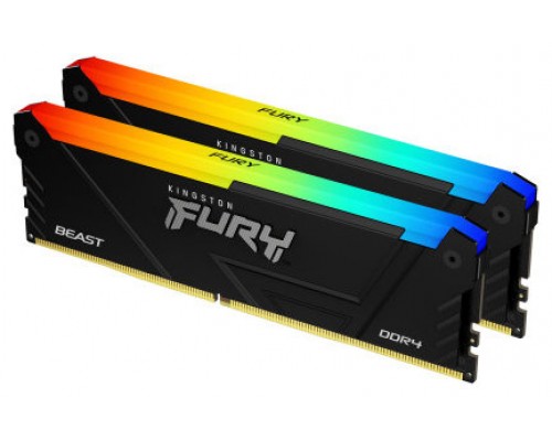 Kingston Technology FURY Beast RGB módulo de memoria 64 GB 2 x 32 GB DDR4 3200 MHz (Espera 4 dias)